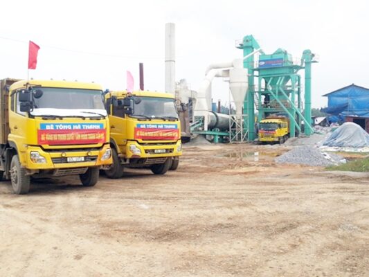 Trạm trộn ASPHALT 120T/h lắp đặt cho Công ty CP bê tông Hà Thanh tại Hải Dương